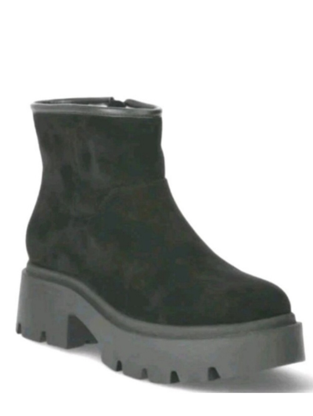NO BOUNDARIES Faux Suede Chunky Lug Platform Ankle Boots NWT